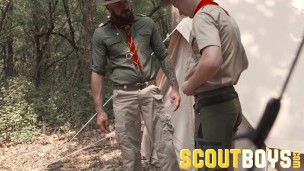 ScoutBoys - blond sexy scout is seduced & fucked raw by hung, hot DILF