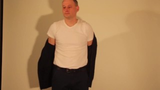 Kudoslong undresses showing his shaved smooth body and uncut cock