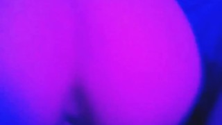 Blue light doggy style POV