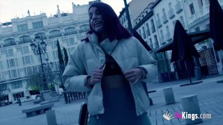 GREAT ASSED Cuban babe gets shafted by an old guy at her first porn scene