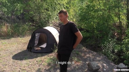 BigStr - Horny Dude Finds A Handsome Lonely Camper & Pays Him For Some Fun In His Tent
