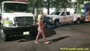 Cock Teasing MILF Striiping Totally Nude In Public