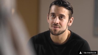 TRANSFIXED - Star Quarterback Seduces His Foxy Trans Tutor Ariel Demure After Class