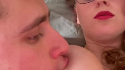 Bossy Big Natural Tit Blonde Teaches Boyfriend Adult Breastfeeding Sucking Tits Unedited 