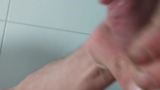 Dancing cock And play in shower