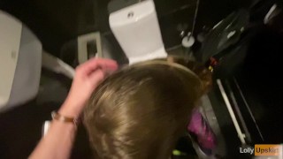 Stranger Fucked College Girl in the Toilet