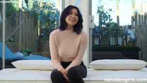 asian amateur with a bubbly attitude fucks the 5th guy she has ever fucked for a chance at a job