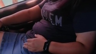 Teacher in skirt fucking in the car