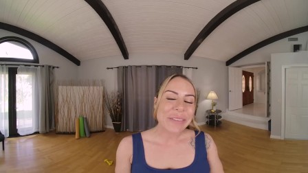 Lustful Blonde Summer Vixen Working On Your Endurance VR Porn