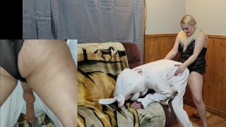 Blonde pegs Easter bunny 