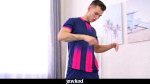 Jawked - Jock Tommy Gold Naked Workout And Jerk Off