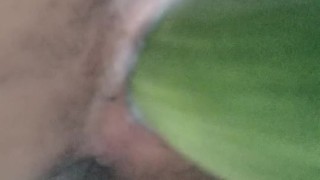 Tiny Pinay Pussy Vs Big Cucumber