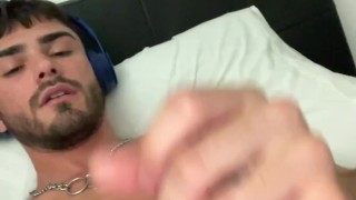 Cross-Eyed Gooned Faced Boy Jacking Dick on loop