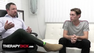Say Uncle - Therapy Session Turns Into Sweaty Pounding And Ends Up With Huge Cumshot On Twink's Face