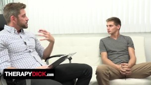 Say Uncle - Handsome Therapist Helps His Young Twink Patient Explore His Sexual Options