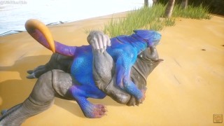 Gay Furry Porn Scalie gets fucked by a huge Furry