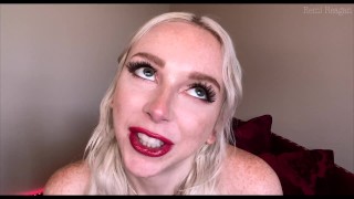 Face Fetish JOI Student Seduces Professor With Red Lipstick And Lollipop On FaceTime - Remi Reagan