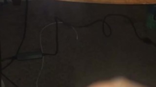 Boy jerking off to porn trying not to cum quick