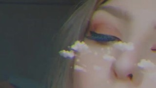 she tries to resist smoking but well you see.. SFW