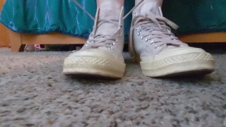 She degrades you while you lick her dirty size 12 shoes and feet