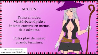 JOI con una bruja. Tu ama necesita semen.