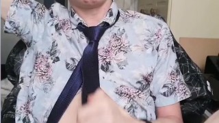 Hot Young Russian Dirty Talk and Moan while Masturbating After Hard Day