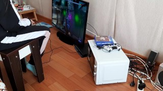 While my neighbor plays console my girlfriend licks my pussy - IkaSmokS