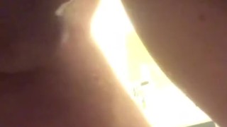 Doggystyle shower creampie