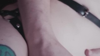 PUSSY DESTRUCTION! Double Vaginal Cock and Dildo, Creampie and FISTING Using CUM As Lube