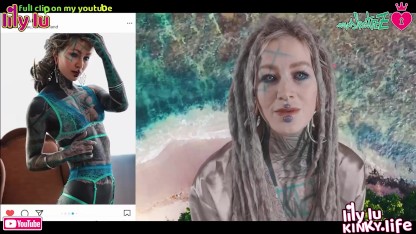 Erotic photoshooting behind the scene - FULL FREE CLIP YOUTUBE: Lily Lu + Kinky Life / sexy SFW ink