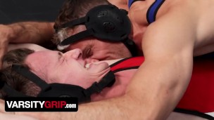 Varsity Grip - Wrestling Buddies Drills After A Game Losers has To Take Up Dick In His Ass