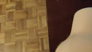 Fucking my doll with my black cock