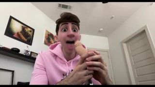 Cute Disney Cartoon Boy Sucks on a Dildo