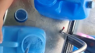I Refill Our Costumers Gallons Of Water (Day 10)
