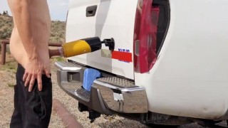 Outdoor Hike and Jerk! PUBLIC CUMSHOT