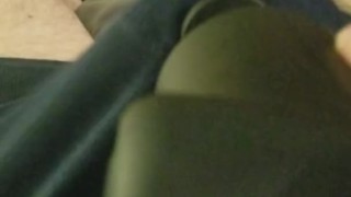Massager makes me cum thru boxers - hands free - toes curl