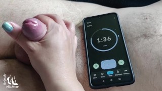 Can he cum in two minutes?