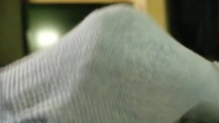 Massager takes me from soft to hard - cum fountain thru boxers 