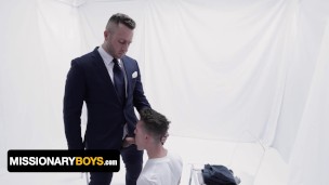 Missionary Boys - President Joel Commands Young Twink To Take Off His Clothes And Suck His Dick