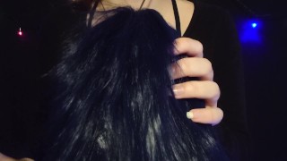 • Brushing your hair •