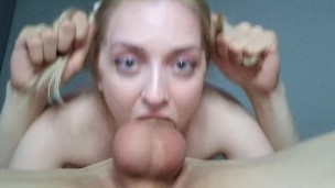 Didn't let me take his Dick out of my Mouth until he Cum down my Throat