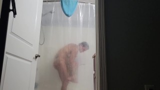 Caught girlfriend in shower 