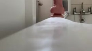 Very quick try of small dildo.