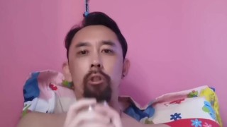 French Asian Playing Verbal With Fleshlight