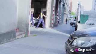 BUSTY MILF exhcanges a boring job for a life in porn: We all win!