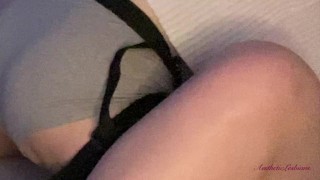 Fucking my girlfriend with strap-on she cum in 2 minutes