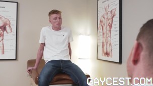 Horny ginger boy gets stretched up by hung daddy doc