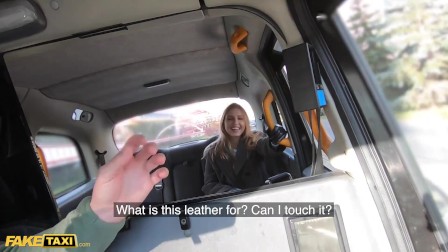 Fake Taxi Hot Brunette Babe has Tights Ripped and Pussy Fucked