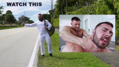 GAYWIRE - Navy Stud Derek Bolt Lets Husky Bruce Beckhalm Slide In Between His Muscular Ass Cheeks