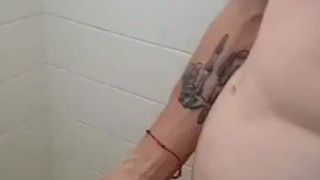 Slow motion Jack D in the Shower